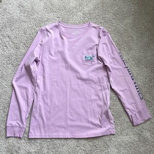 Light purple Vineyard Vines long-sleeve shirt